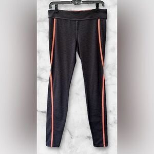 Forever 21 Leggings Gray with Peach Stripes Size Large